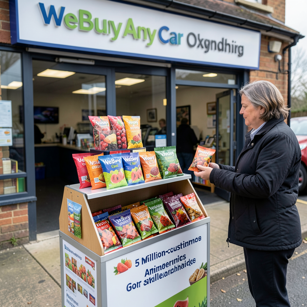 Webuyanycar gives away 10,000 sweet packs at Oxfordshire branches